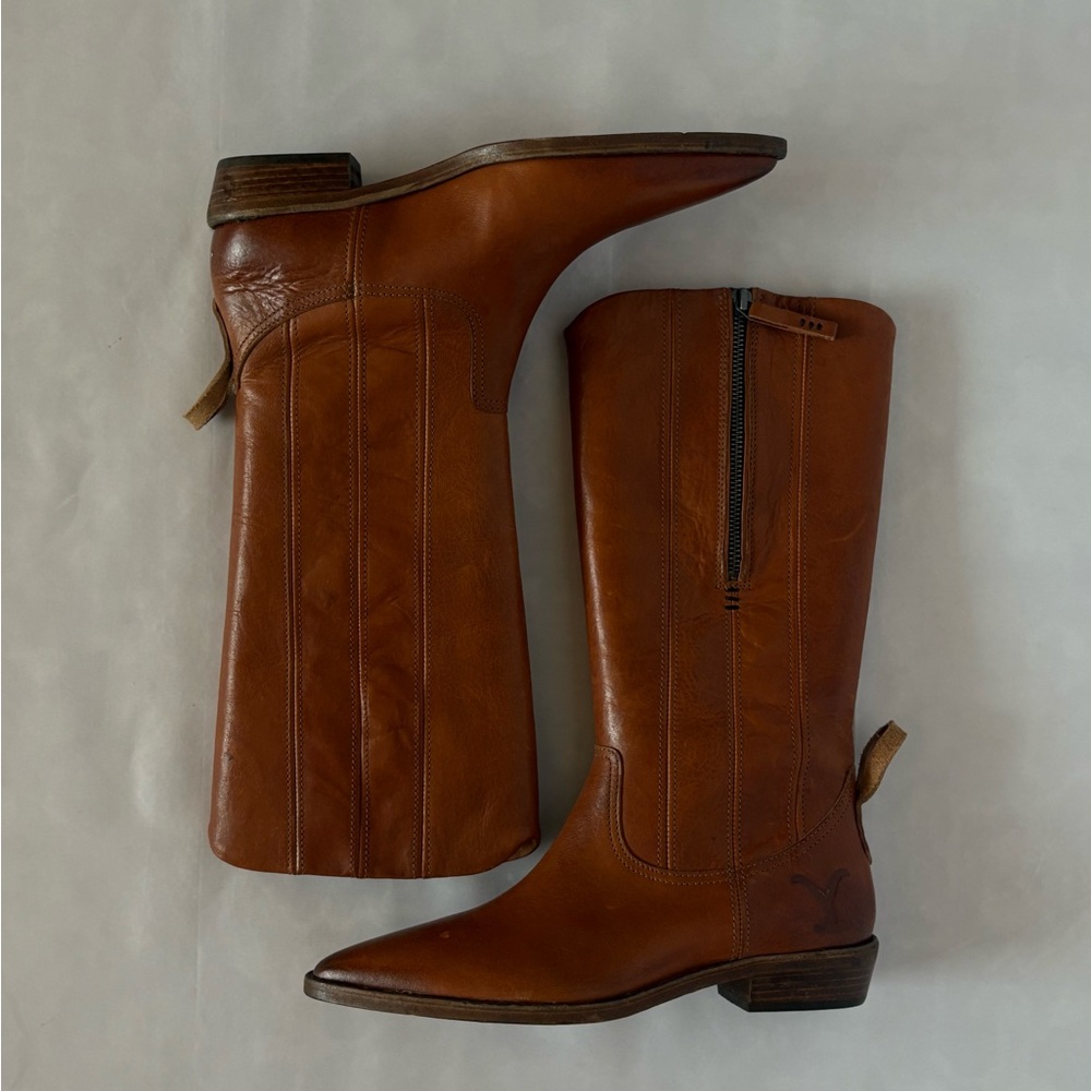 Leather Free People x Yellowstone Allistar Pointed Boots